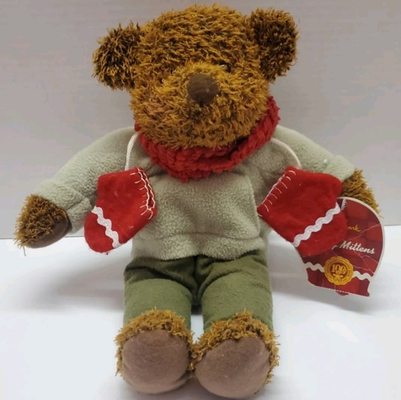 Hallmark Teddy Mittens 100th Anniversary Teddy Bear Plush Bear Doll W Hang Tag - Picture 1 of 9